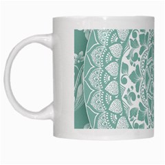 Round Ornament Texture White Mug by nateshop