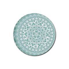 Round Ornament Texture Rubber Coaster (round) by nateshop