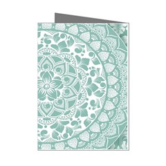 Round Ornament Texture Mini Greeting Cards (pkg Of 8) by nateshop