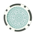 Round Ornament Texture Poker Chip Card Guard (10 pack) Front