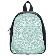 Round Ornament Texture School Bag (small) by nateshop