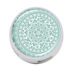 Round Ornament Texture 4-port Usb Hub (two Sides) by nateshop