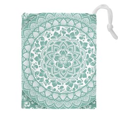 Round Ornament Texture Drawstring Pouch (4xl) by nateshop