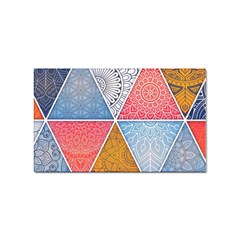 Texture With Triangles Sticker (rectangular) by nateshop