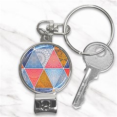 Texture With Triangles Nail Clippers Key Chain by nateshop