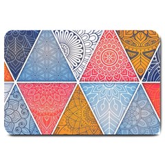 Texture With Triangles Large Doormat by nateshop