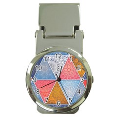 Texture With Triangles Money Clip Watches by nateshop