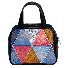 Texture With Triangles Classic Handbag (two Sides) by nateshop