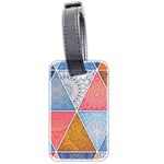 Texture With Triangles Luggage Tag (two sides) Front