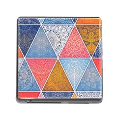 Texture With Triangles Memory Card Reader (square 5 Slot)