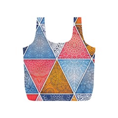 Texture With Triangles Full Print Recycle Bag (s) by nateshop