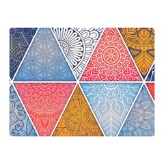 Texture With Triangles Two Sides Premium Plush Fleece Blanket (mini) by nateshop