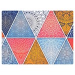 Texture With Triangles Premium Plush Fleece Blanket (Extra Small) 40 x30  Blanket Front