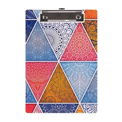 Texture With Triangles A5 Acrylic Clipboard by nateshop