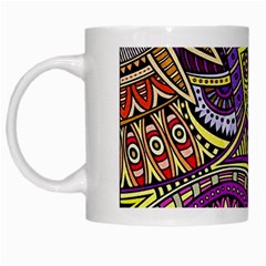 Violet Paisley Background, Paisley Patterns, Floral Patterns White Mug by nateshop