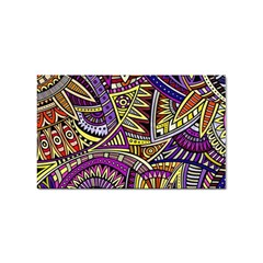 Violet Paisley Background, Paisley Patterns, Floral Patterns Sticker Rectangular (100 Pack) by nateshop