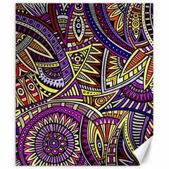 Violet Paisley Background, Paisley Patterns, Floral Patterns Canvas 20  X 24  by nateshop