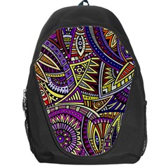 Violet Paisley Background, Paisley Patterns, Floral Patterns Backpack Bag by nateshop