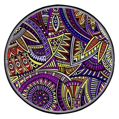 Violet Paisley Background, Paisley Patterns, Floral Patterns Wireless Fast Charger(black) by nateshop