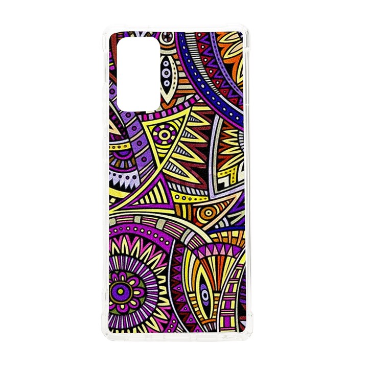 Violet Paisley Background, Paisley Patterns, Floral Patterns Samsung Galaxy Note 20 TPU UV Case