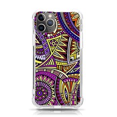 Violet Paisley Background, Paisley Patterns, Floral Patterns Iphone 11 Pro 5 8 Inch Tpu Uv Print Case by nateshop