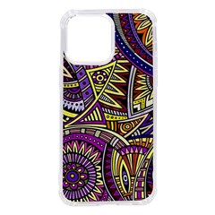 Violet Paisley Background, Paisley Patterns, Floral Patterns Iphone 14 Pro Max Tpu Uv Print Case