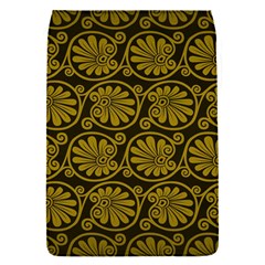 Yellow Floral Pattern Floral Greek Ornaments Removable Flap Cover (s) by nateshop