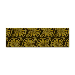 Yellow Floral Pattern Floral Greek Ornaments Sticker (bumper) by nateshop