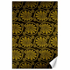 Yellow Floral Pattern Floral Greek Ornaments Canvas 20  X 30  by nateshop