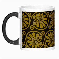 Yellow Floral Pattern Floral Greek Ornaments Morph Mug by nateshop