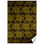 Yellow Floral Pattern Floral Greek Ornaments Canvas 12  x 18  11.88 x17.36  Canvas - 1