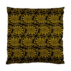 Yellow Floral Pattern Floral Greek Ornaments Standard Cushion Case (one Side)