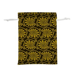 Yellow Floral Pattern Floral Greek Ornaments Lightweight Drawstring Pouch (s) by nateshop