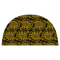 Yellow Floral Pattern Floral Greek Ornaments Anti Scalding Pot Cap by nateshop