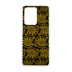 Yellow Floral Pattern Floral Greek Ornaments Samsung Galaxy S20 Ultra 6 9 Inch Tpu Uv Case by nateshop