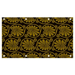 Yellow Floral Pattern Floral Greek Ornaments Banner And Sign 7  X 4  by nateshop