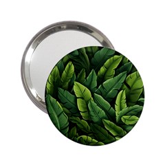 Green Leaves 2 25  Handbag Mirrors by goljakoff