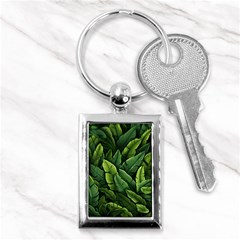 Green Leaves Key Chain (rectangle) by goljakoff