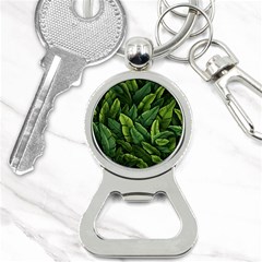 Green Leaves Bottle Opener Key Chain by goljakoff