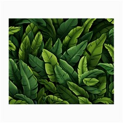 Green Leaves Small Glasses Cloth (2 Sides) by goljakoff