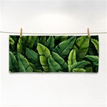 Green leaves Hand Towel Front