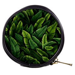 Green Leaves Mini Makeup Bag by goljakoff