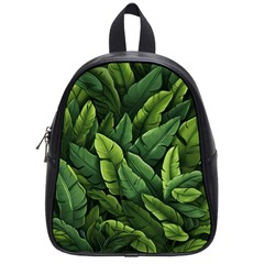 Green Leaves School Bag (small) by goljakoff