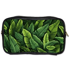 Green Leaves Toiletries Bag (one Side) by goljakoff