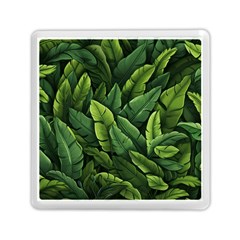 Green Leaves Memory Card Reader (square) by goljakoff