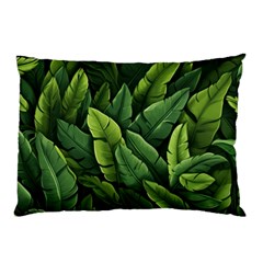 Green Leaves Pillow Case (two Sides) by goljakoff