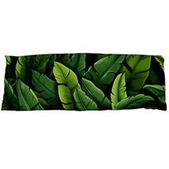 Green Leaves Body Pillow Case (dakimakura) by goljakoff