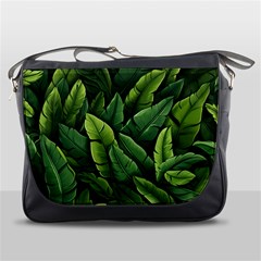 Green Leaves Messenger Bag by goljakoff