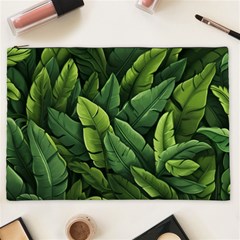 Green Leaves Cosmetic Bag (xxl) by goljakoff