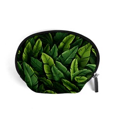 Green Leaves Accessory Pouch (small) by goljakoff